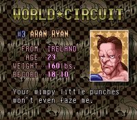 une photo d'Ã©cran de Super Punch Out sur Nintendo Super Nes